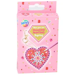 Diamond painting sleutelhanger hart 2 assorti