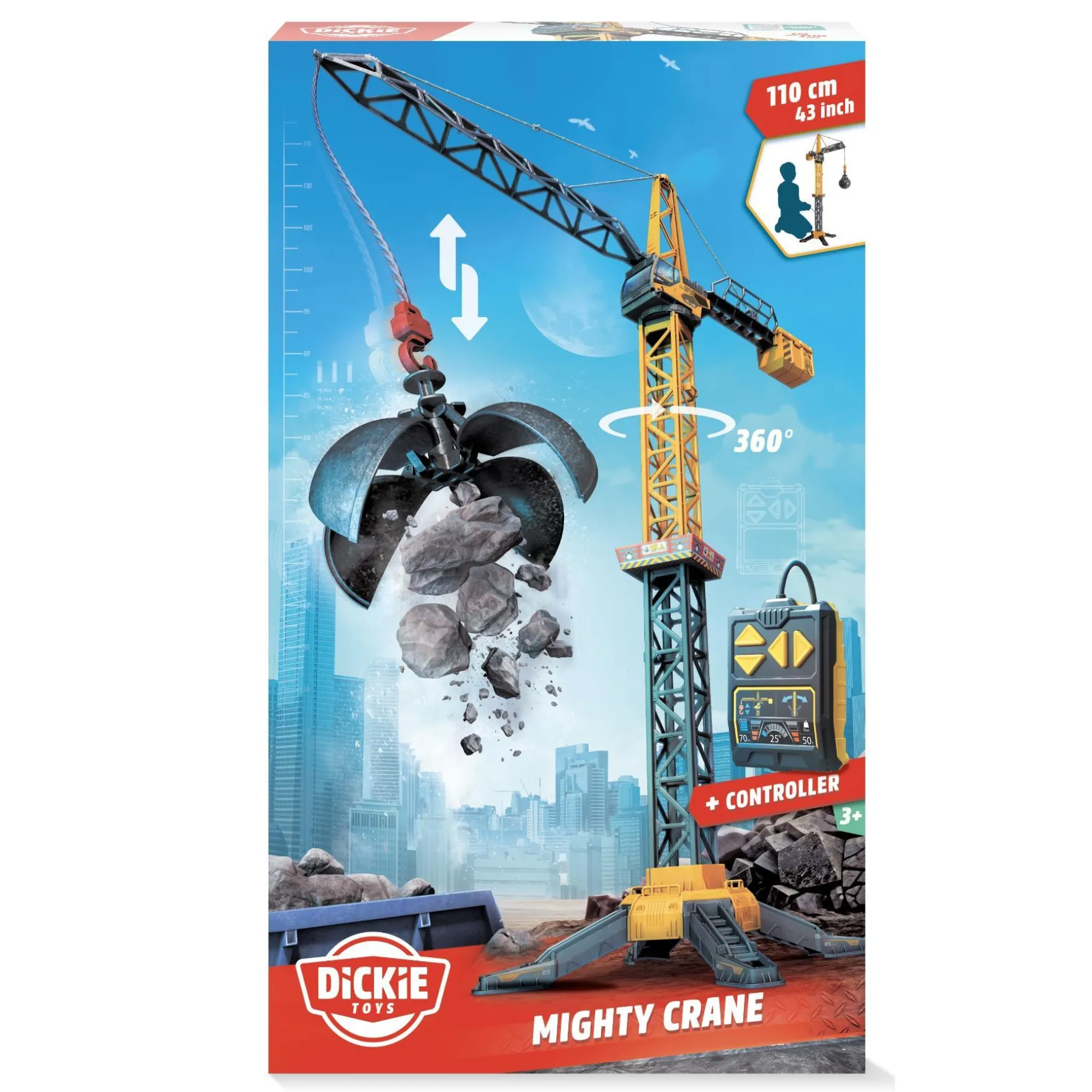 Dickie Toys kraan battery operated 110 cm