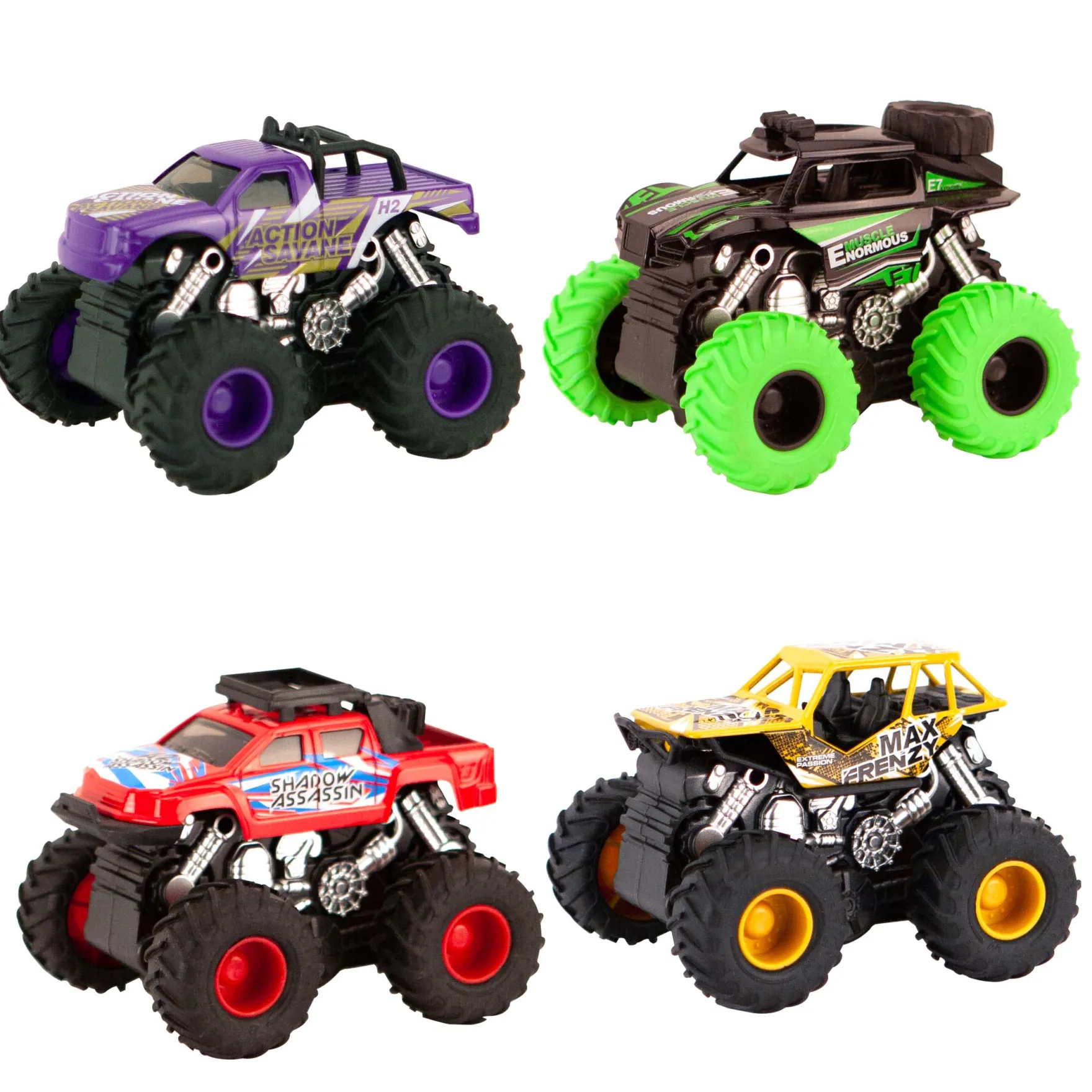 Die Cast Frictie Truck 4 Assorti