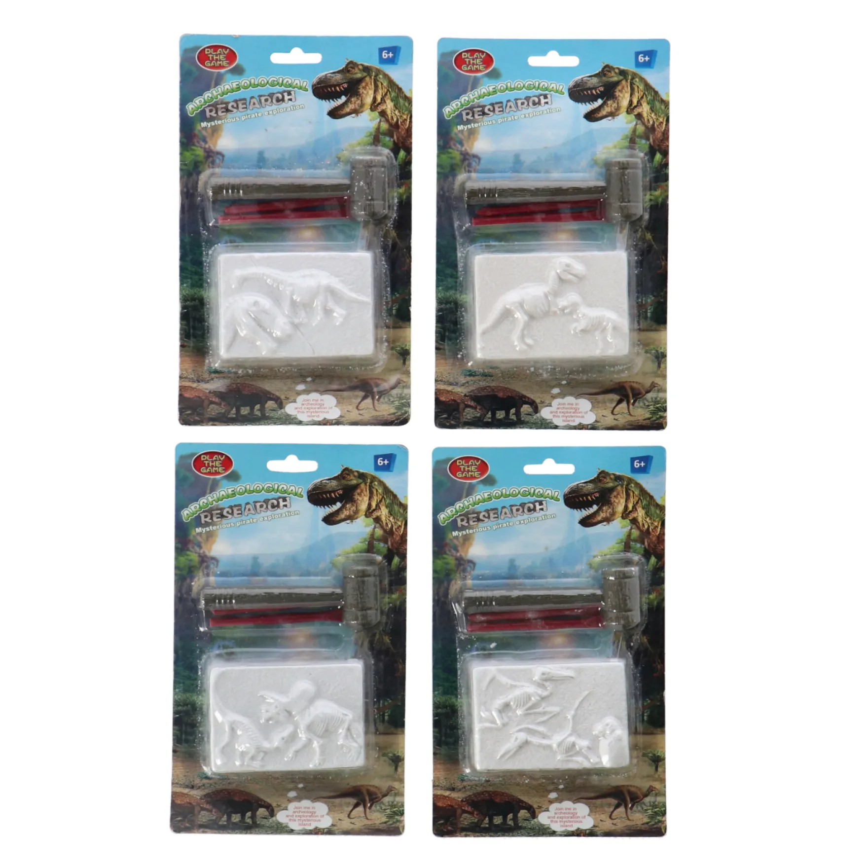 Dino Fossiel Opgraven 4 Assorti