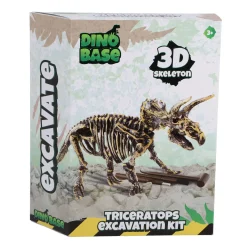 Dinobase Dino uitbikken Triceratops 3D set