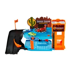 Disney cars garage glow racers met 3 auto's