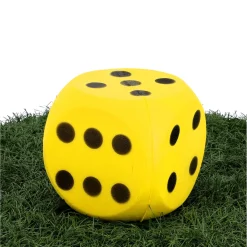 Dobbelsteen Bal Soft Geel 16 Cm