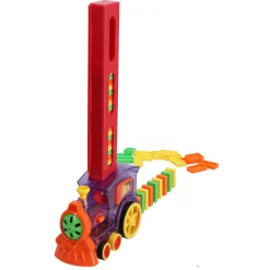 Domino trein b/o met 80 domino stenen