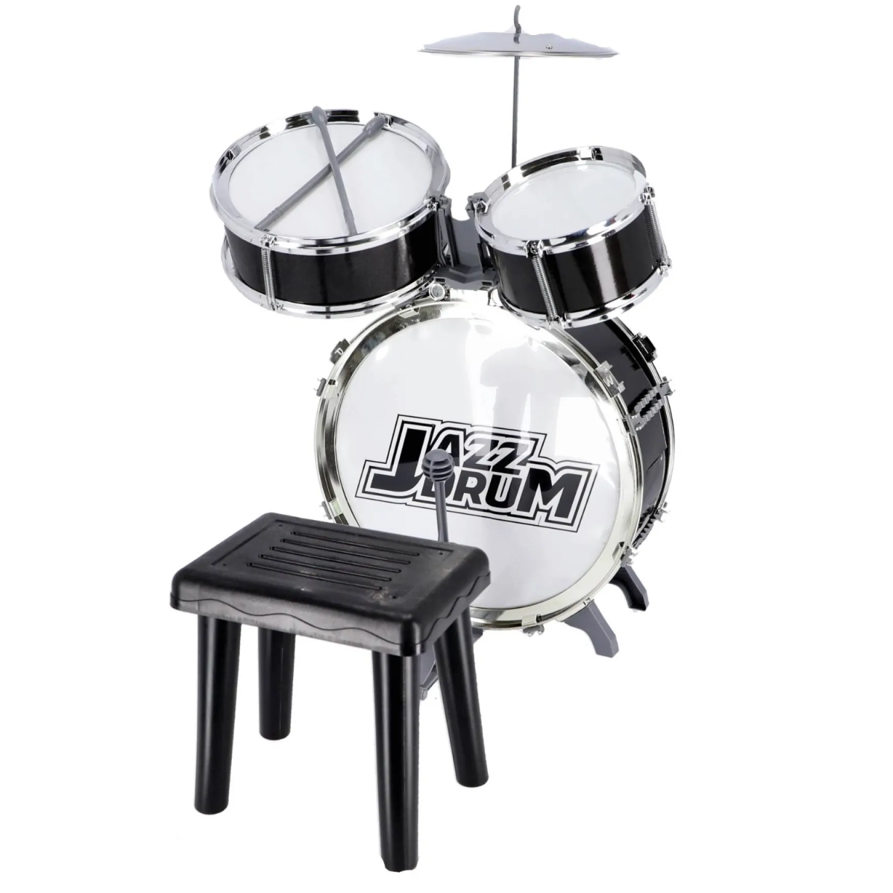 Drumstel met stoel rock music