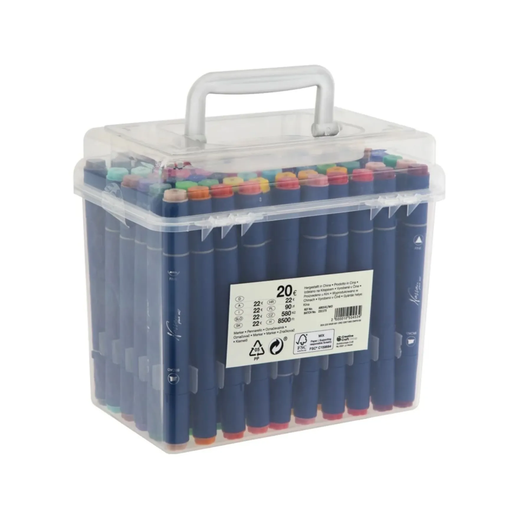 Duo markers 60 stuks in luxe box