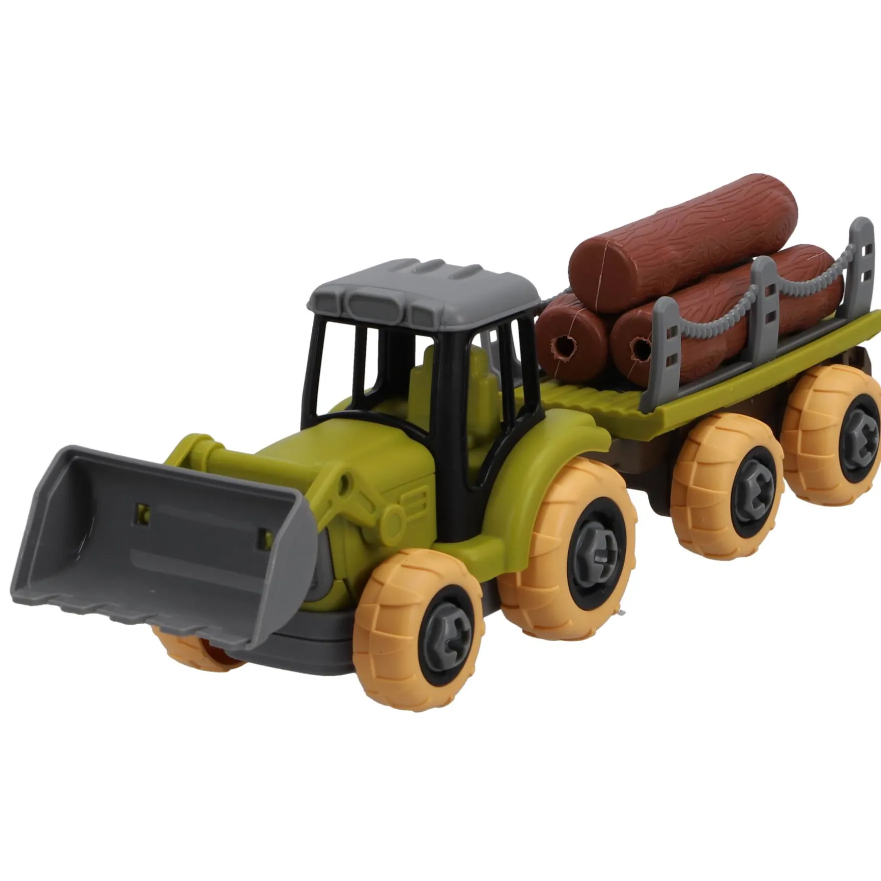 Farm tractor met aanhanger