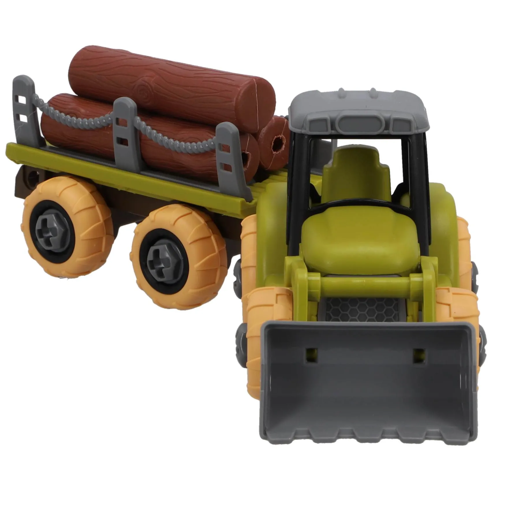 Farm tractor met aanhanger