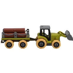 Farm tractor met aanhanger