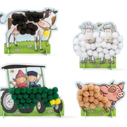 Fien En Teun Pompom Plakken Knutselset