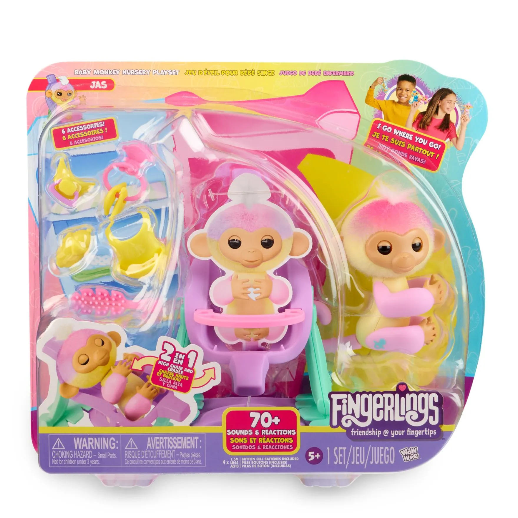 Fingerlings 2.0 deluxe speelset Posie - roze