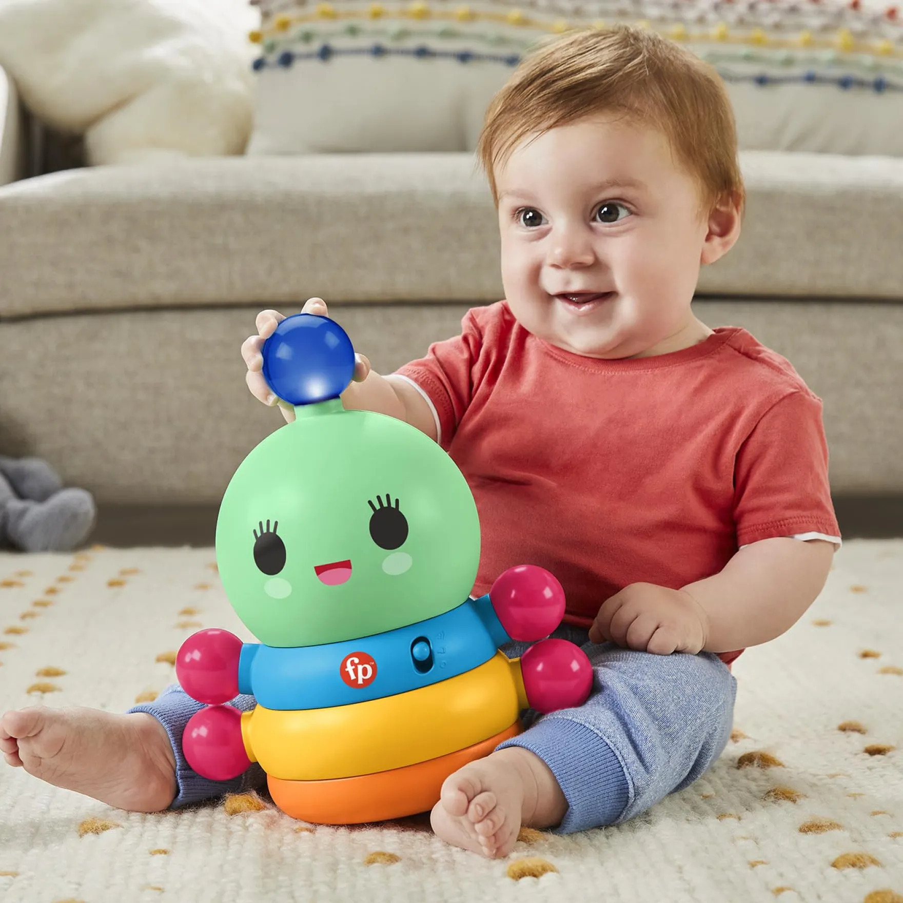 Fisher Price Dance Dance Bat And Wobble Rainbow Worm