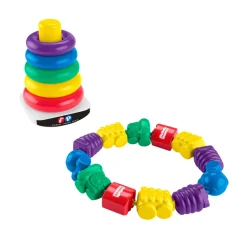 Fisher Price 80th stapeltoren en ketting bundel