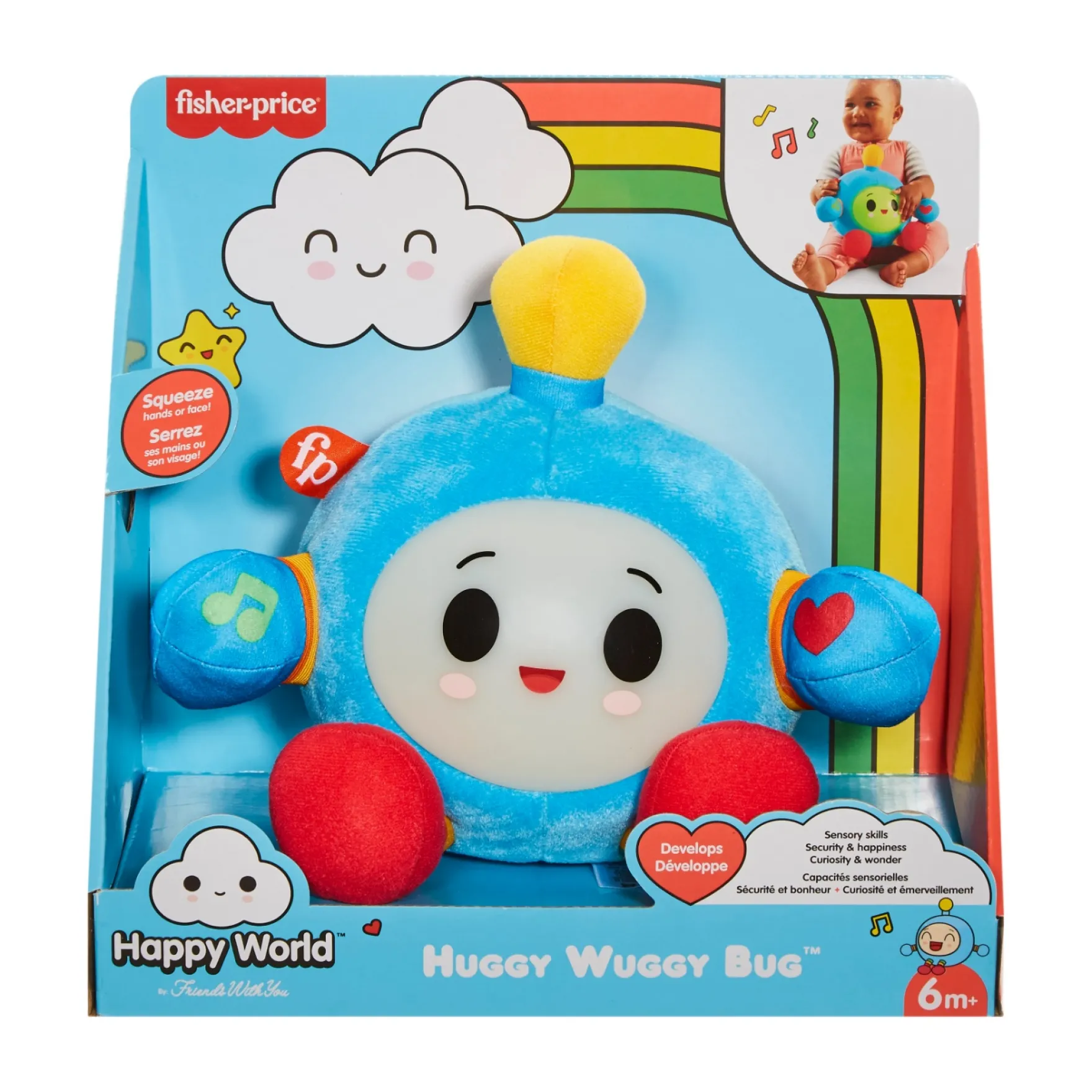 Fisher-Price Happy World Huggy Wuggy Bug interactieve knuffel