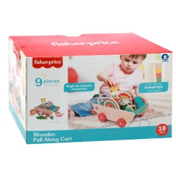 Fisher-Price Houten Kar Pull Along Met Dieren