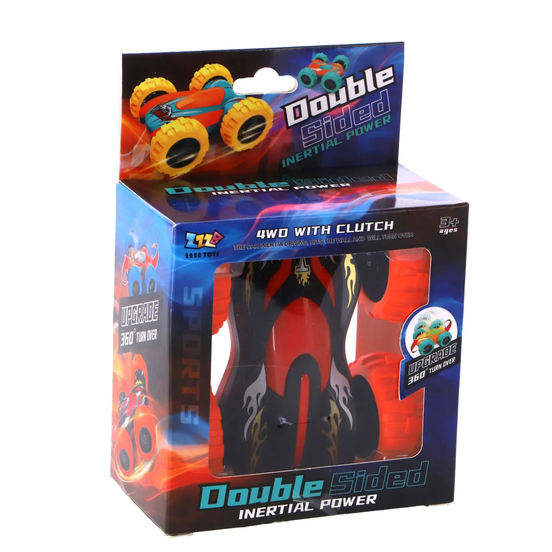 Flipover auto met frictie 2 assorti