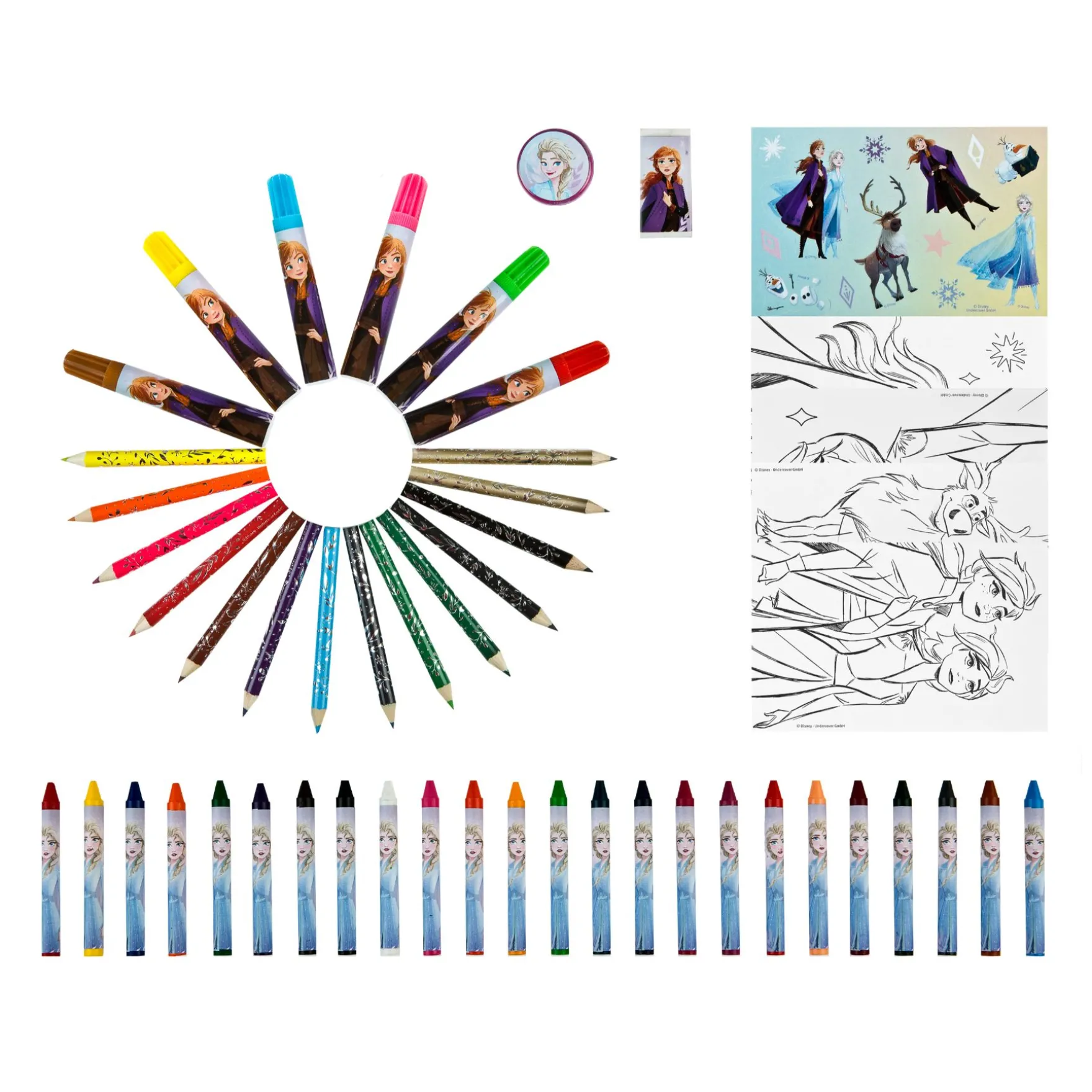 Frozen Kleurkoffer 51-delig