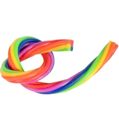 FUN super rekbaar touw regenboog 2 stuks