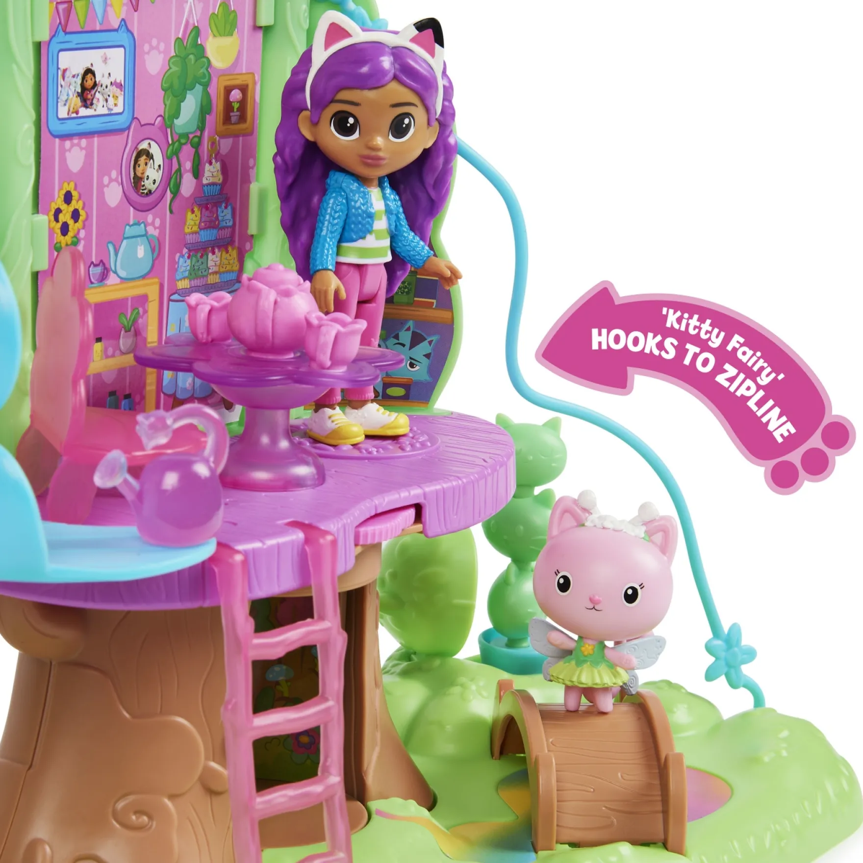 Gabby's Dollhouse Kitty's Fairy's Garden Treehouse