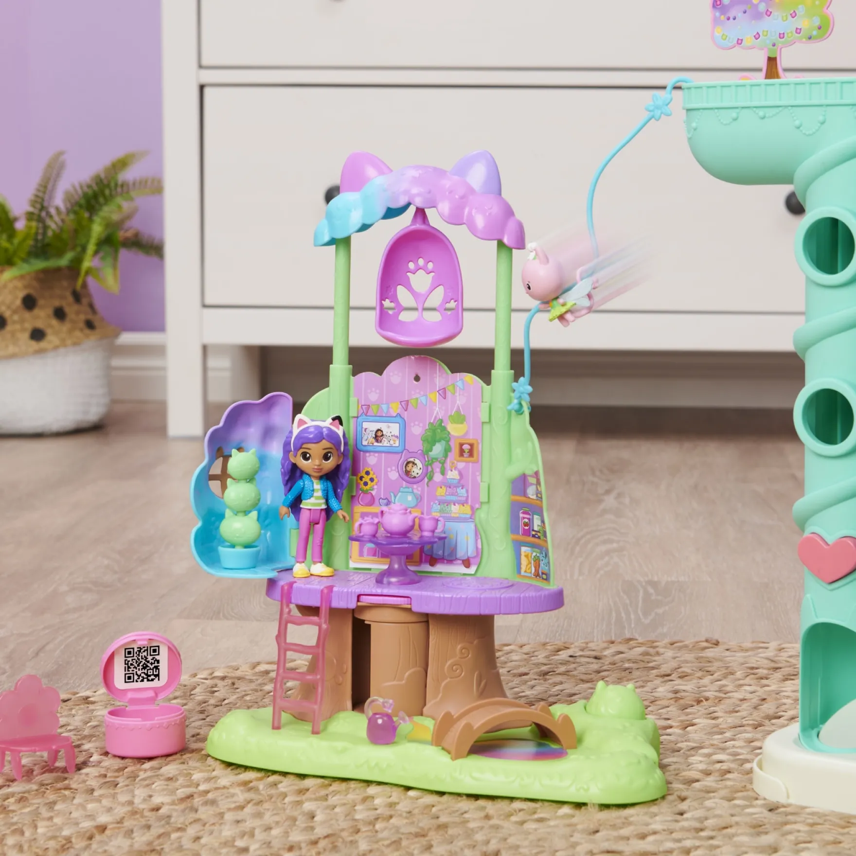 Gabby's Dollhouse Kitty's Fairy's Garden Treehouse