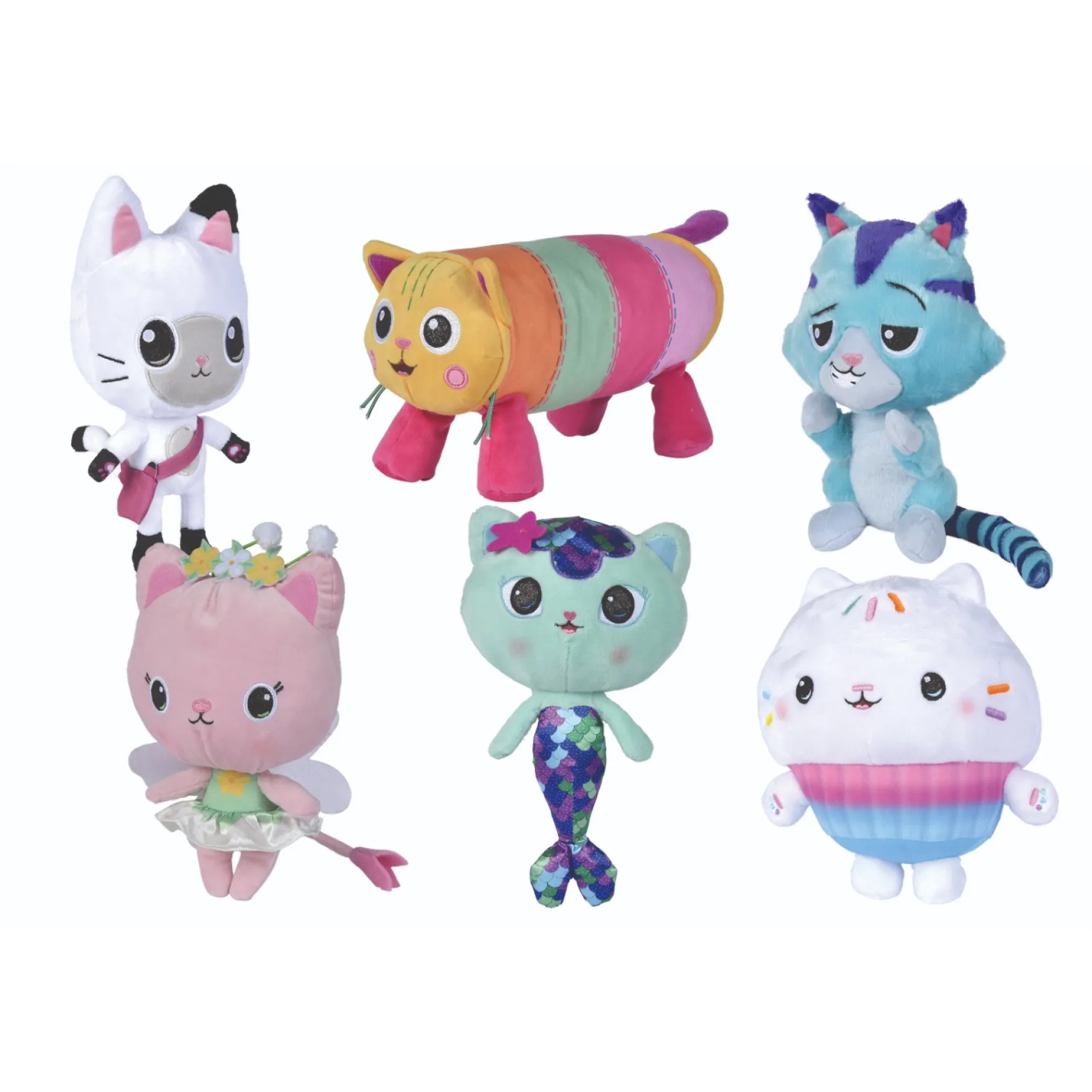 Gabby's Dollhouse Pluche 6 Assorti 25 Cm