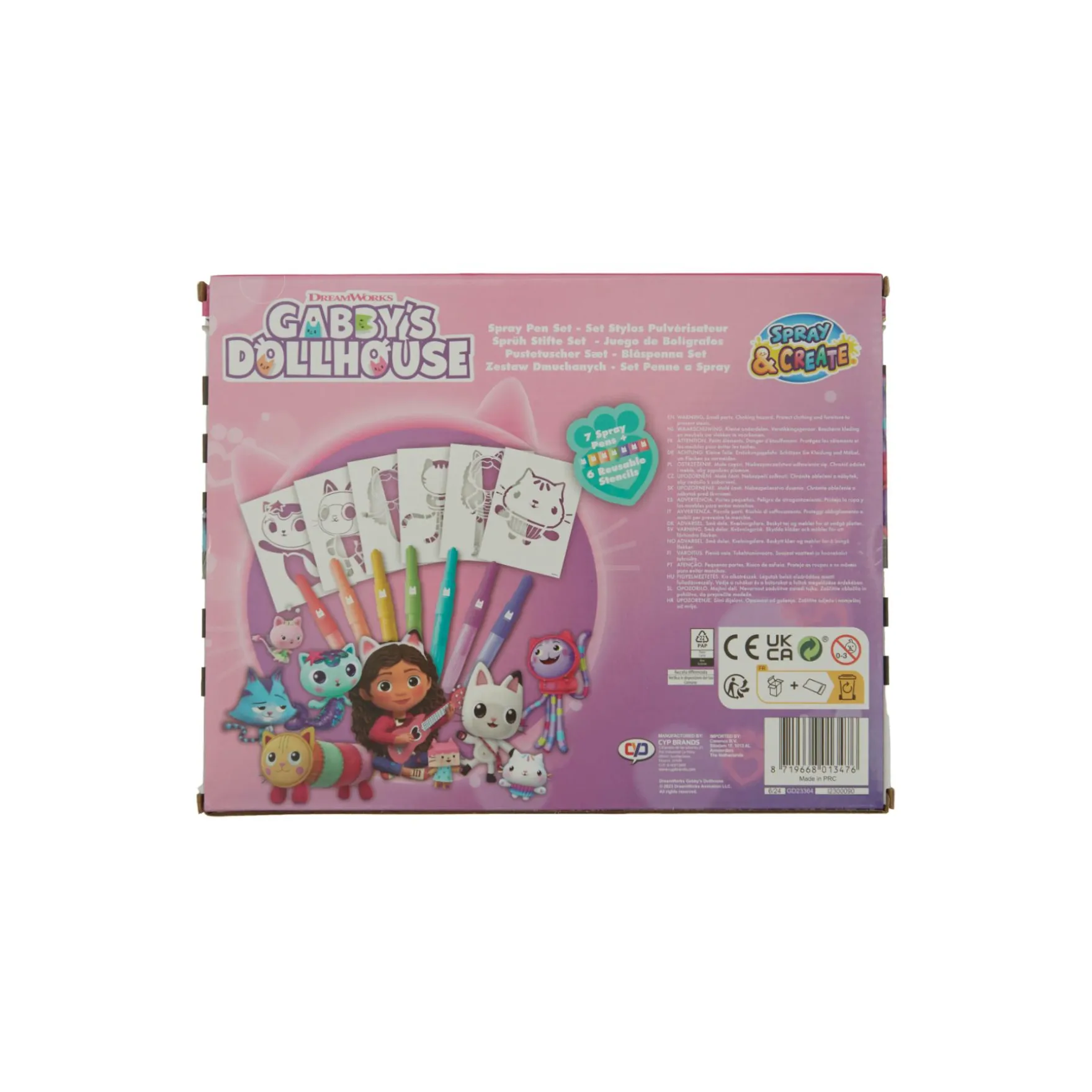 Gabby's Dollhouse Spray Pen Set