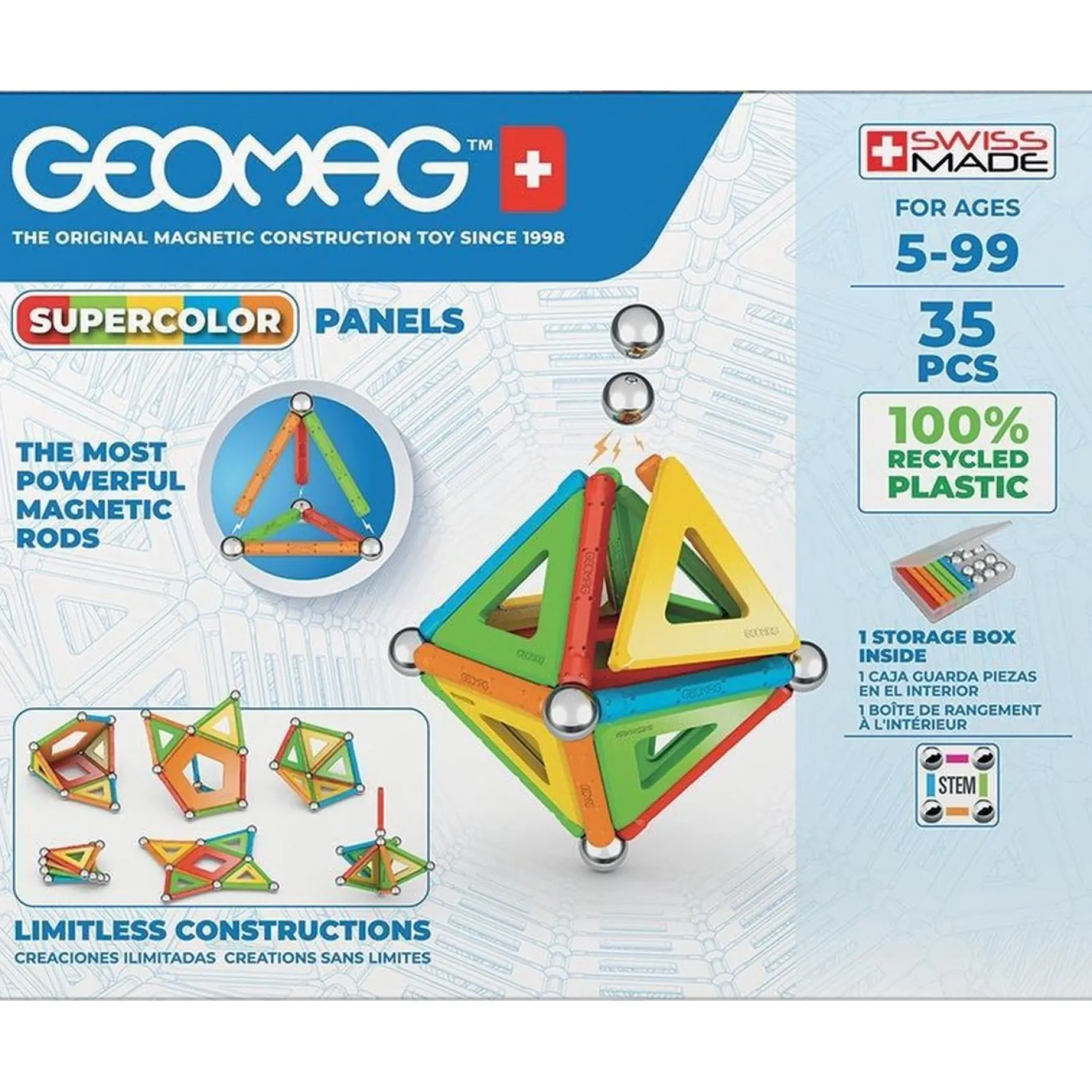 Geomag Super Color Recycled 35-delig