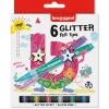 Glitter Viltstiften Bruynzeel 6 Stuks