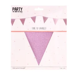 Glitterslinger Rose Goud 6 Meter