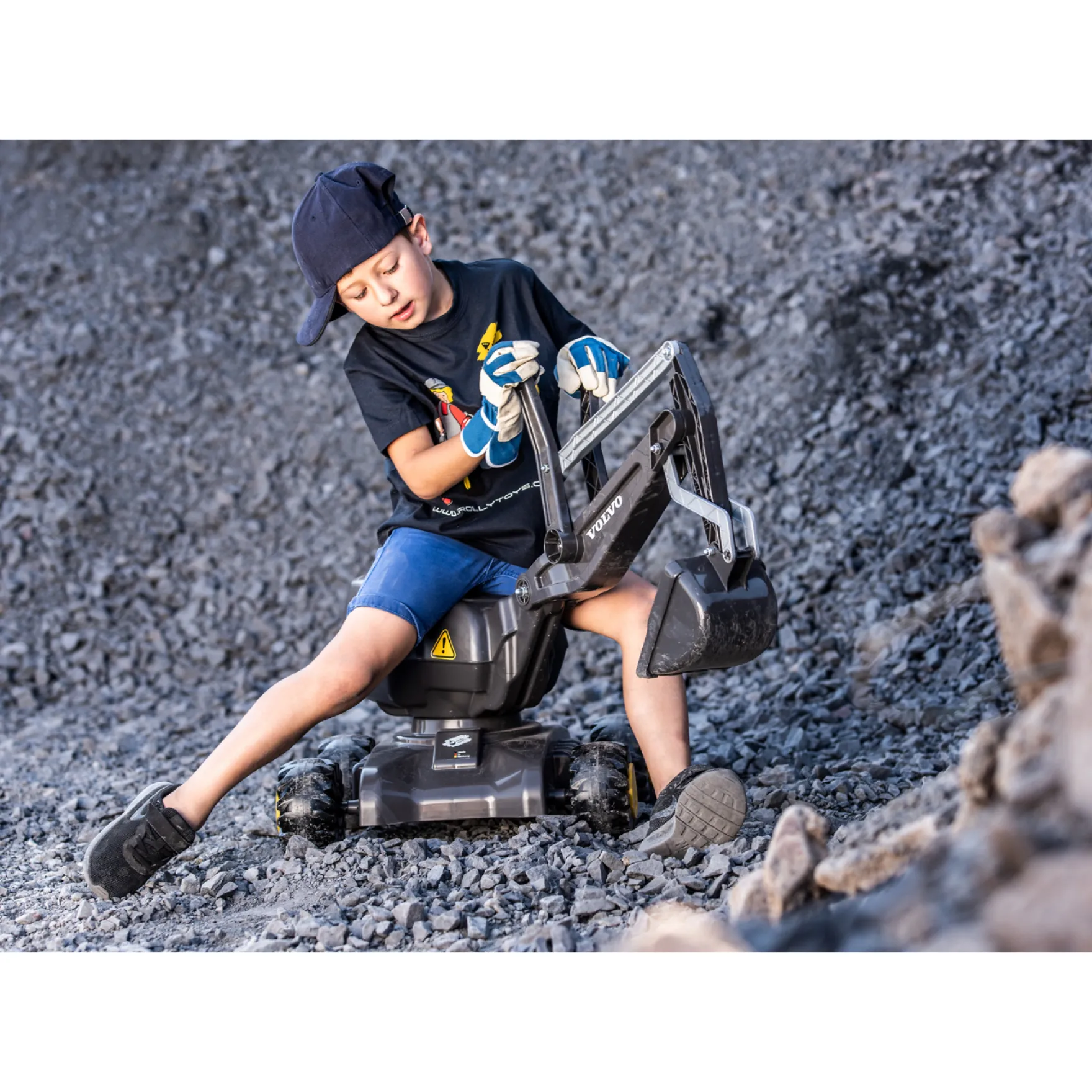 Graafmachine Rolly Toys Volvo Grijs