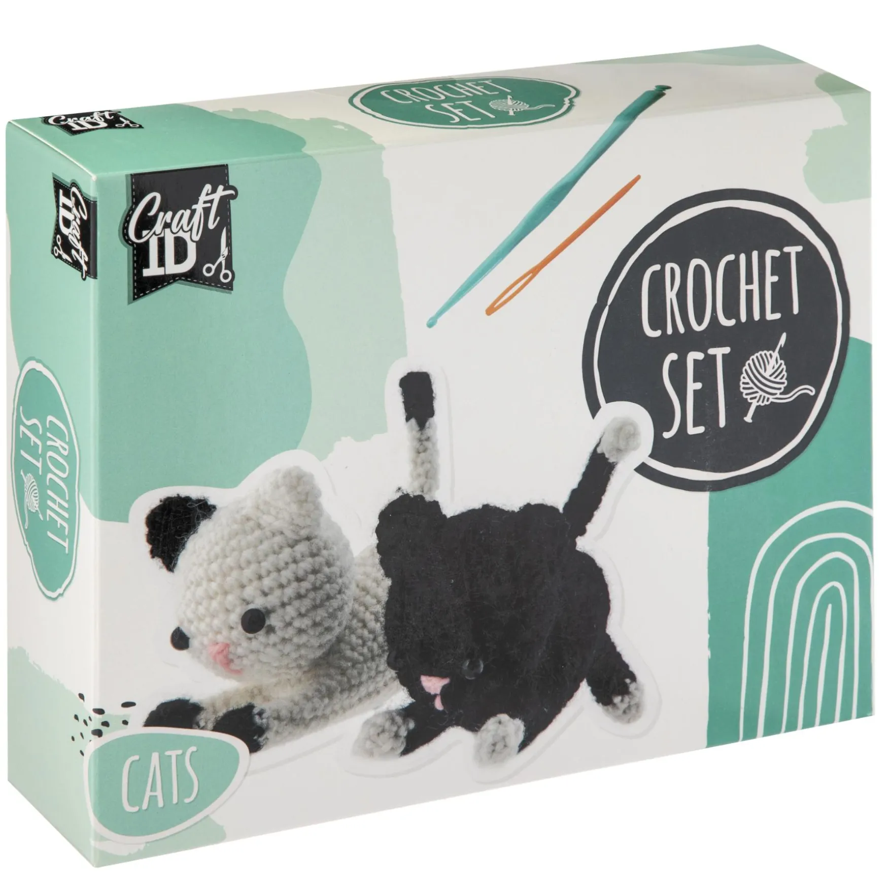 Haakset poes 2 stuks 13x6,5x10,5 cm