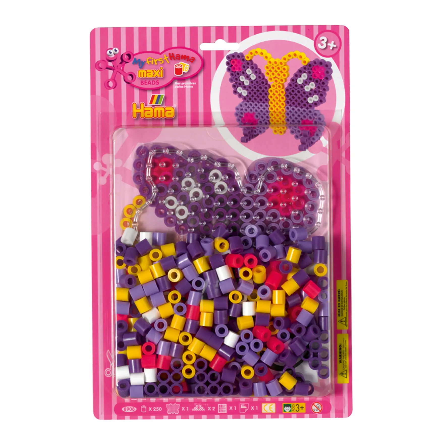 Hama Maxi Strijkkralen Blister Pack Vlinder 250 Stuks