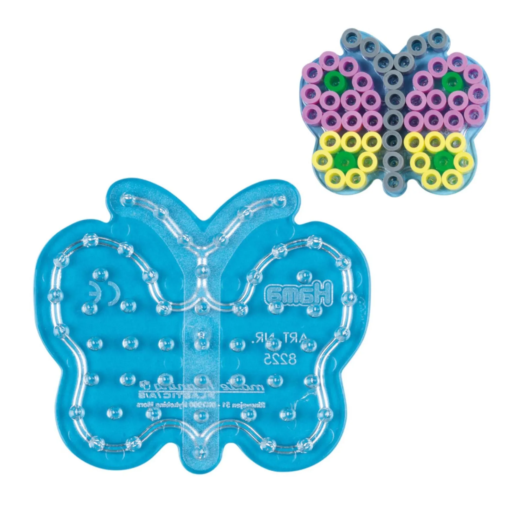 Hama Maxi Strijkkralen Grondplaat Vlinder Transparant