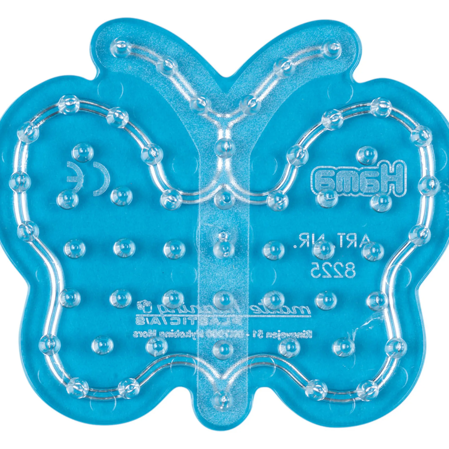 Hama Maxi Strijkkralen Grondplaat Vlinder Transparant