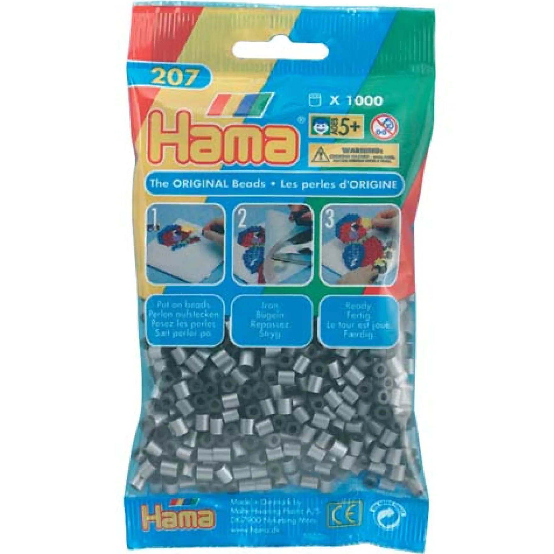 Hama Strijkkralen 1000 Stuks Zilver