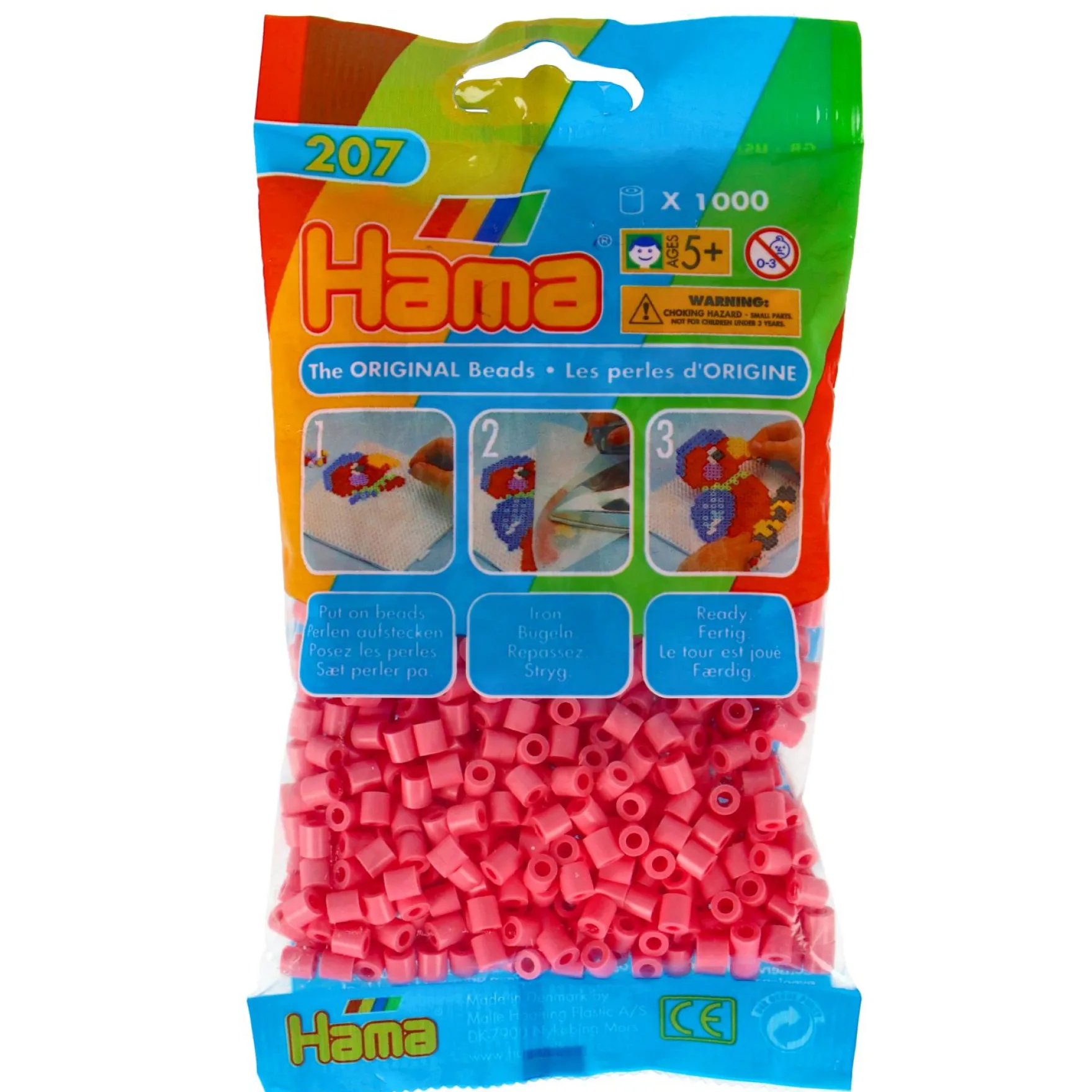 Hama Strijkkralen 1000 Stuks Roze