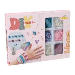 Hama strijkkralen 2400 stuks sieraden set roze