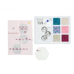 Hama strijkkralen 2400 stuks sieraden set roze