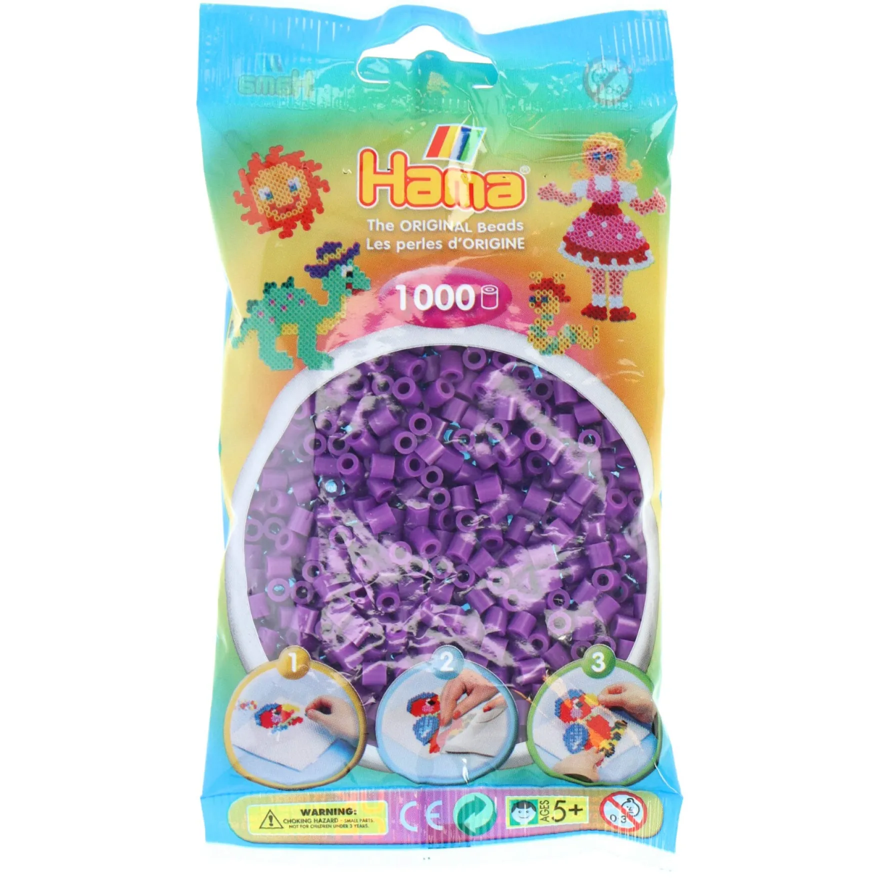 Hama Strijkkralen 1000 Stuks Paars