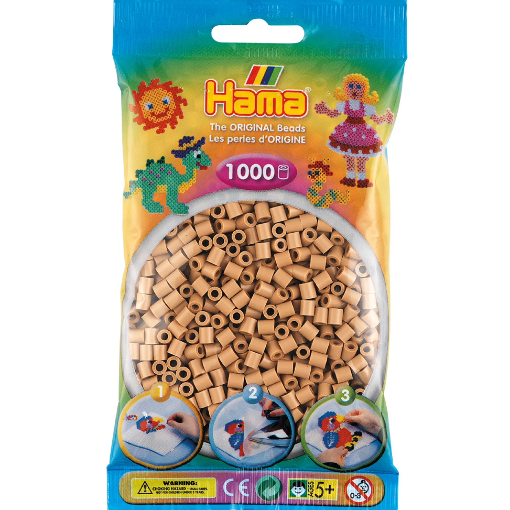 Hama Strijkkralen 1000 Stuks Licht Bruin