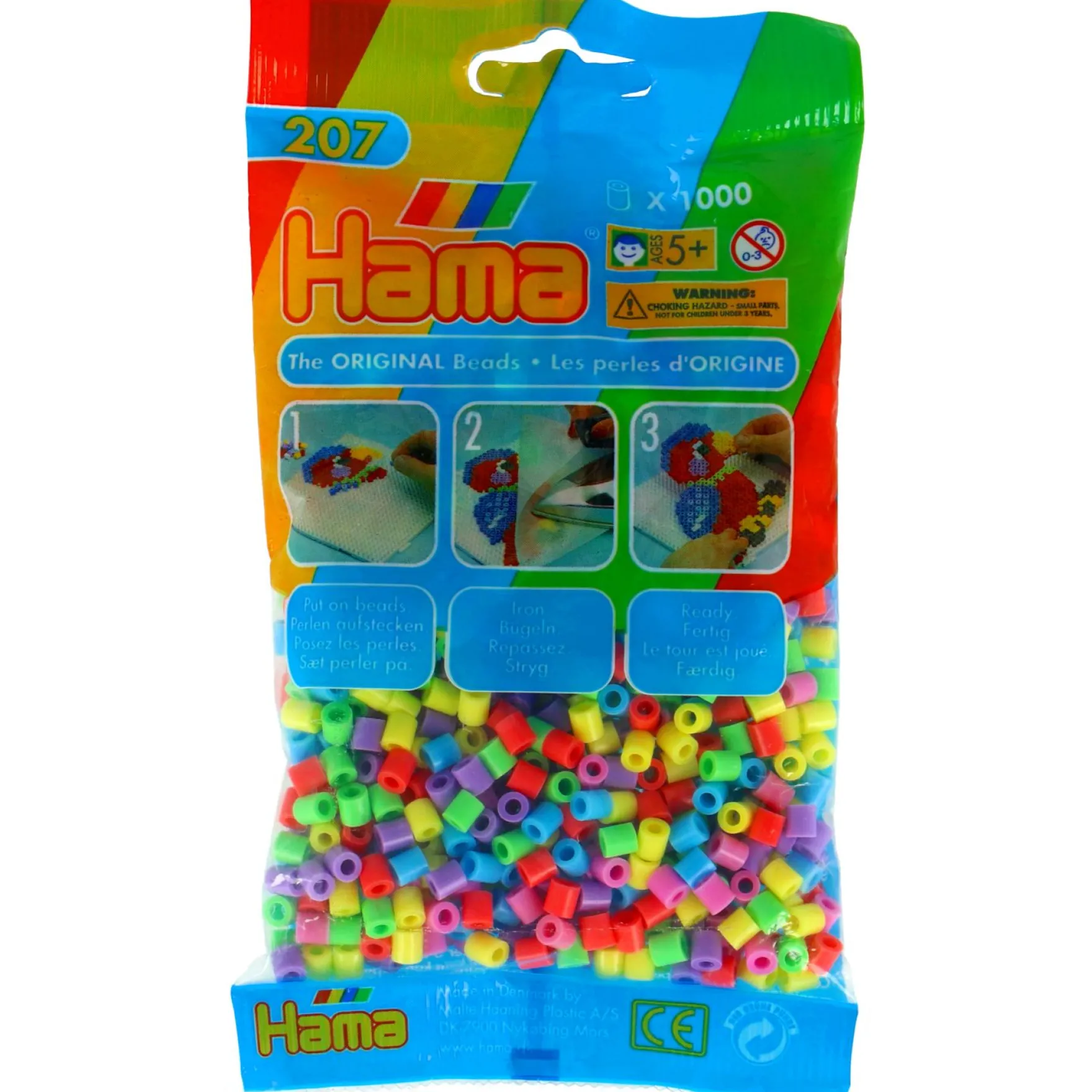 Hama Strijkkralen 1000 Stuks Pastelkleuren