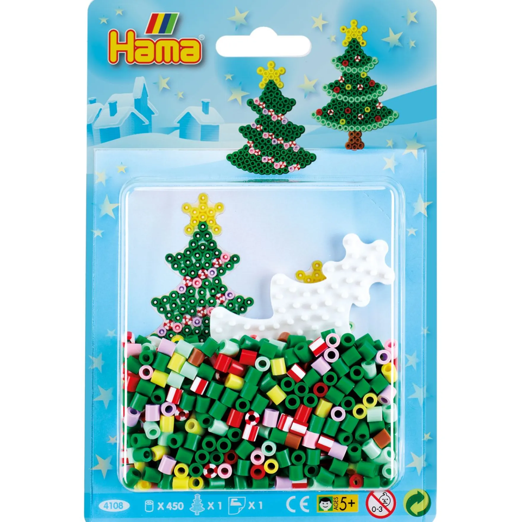 Hama Strijkkralen Blister Pack Kerstboom 450 Stuks