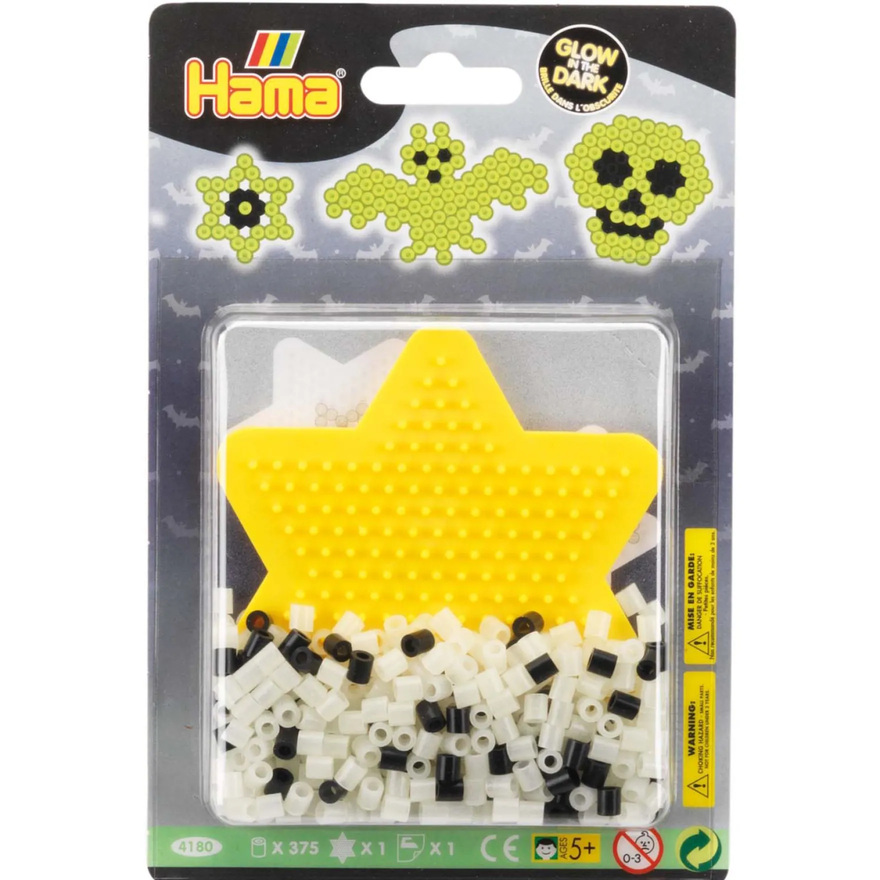 Hama Strijkkralen Blister Pack Glow In The Dark 375 Stuks
