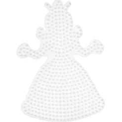 Hama Strijkkralen Grondplaat Prinses Wit