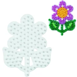 Hama Strijkkralen Grondplaat Bloem Wit