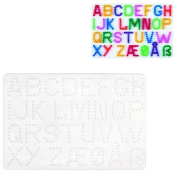 Hama Strijkkralen Grondplaat Letters Wit