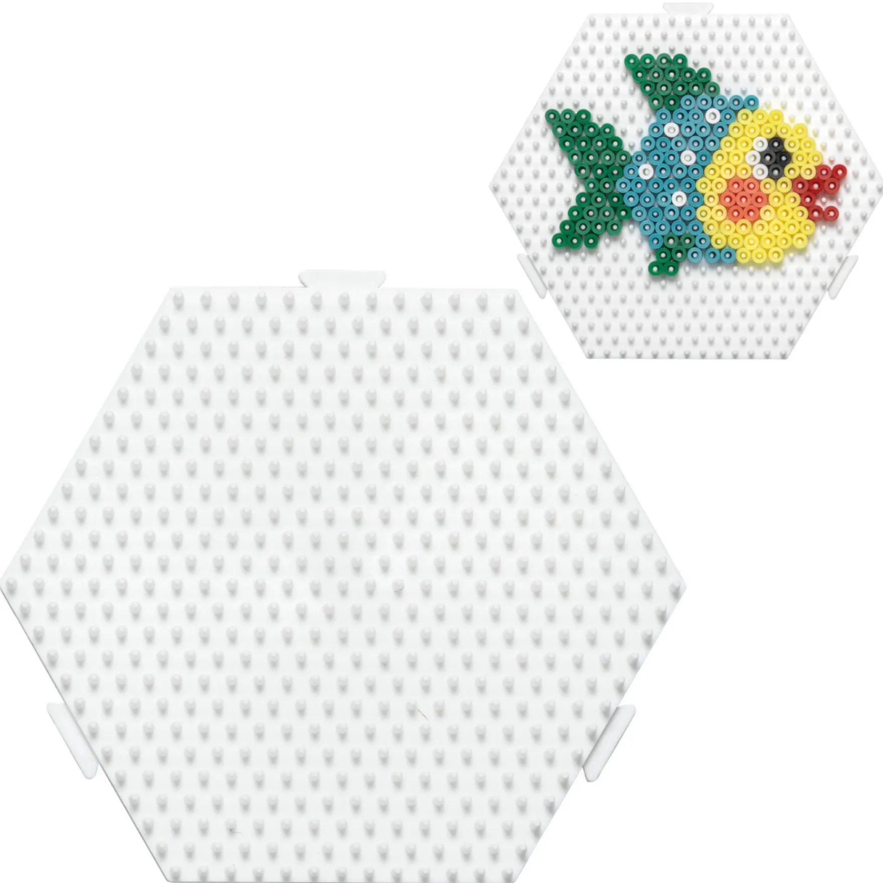Hama Strijkkralen Grondplaat Zeshoek Koppelbaar Wit