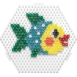 Hama Strijkkralen Grondplaat Zeshoek Koppelbaar Wit