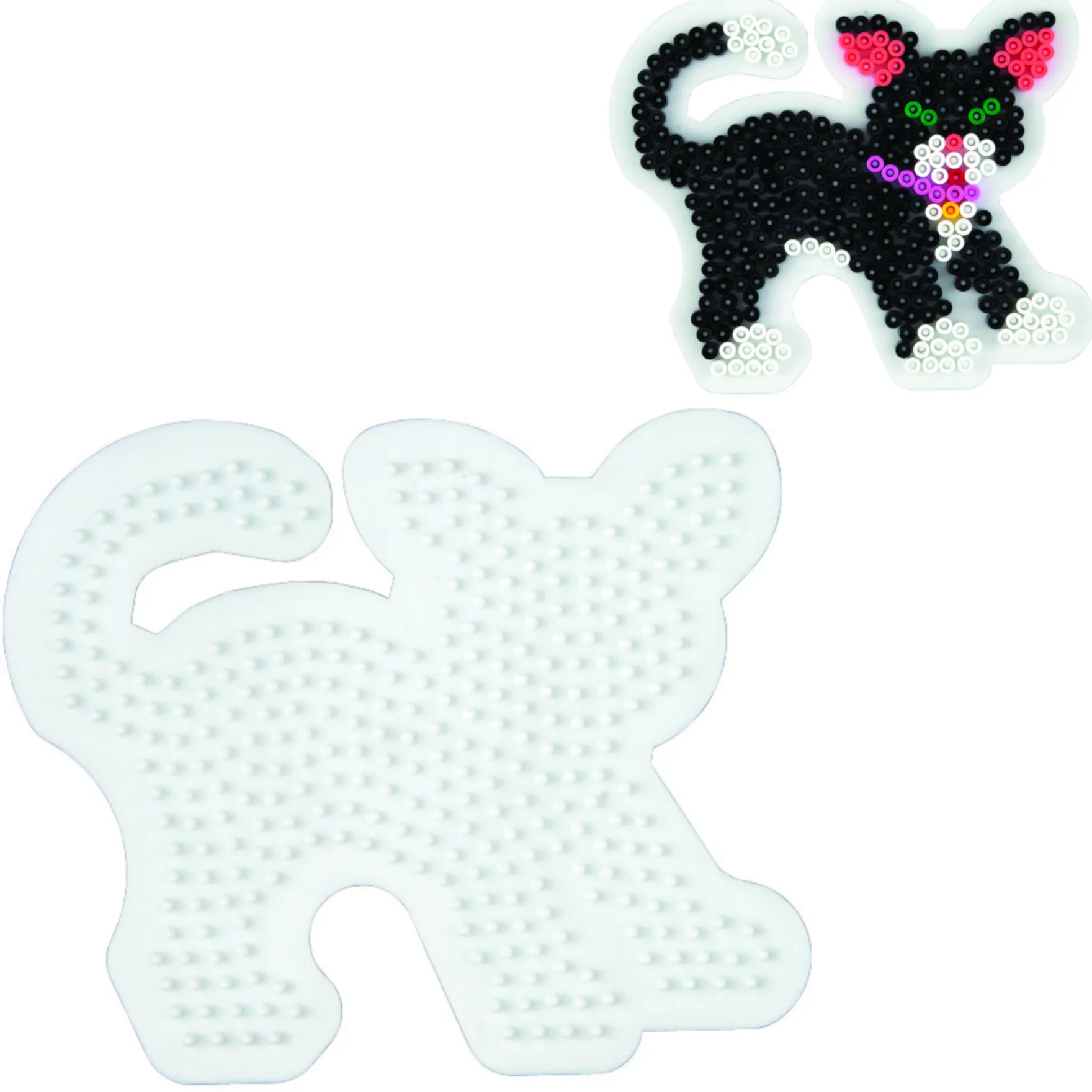 Hama Strijkkralen Grondplaat Kat Wit