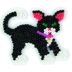 Hama Strijkkralen Grondplaat Kat Wit